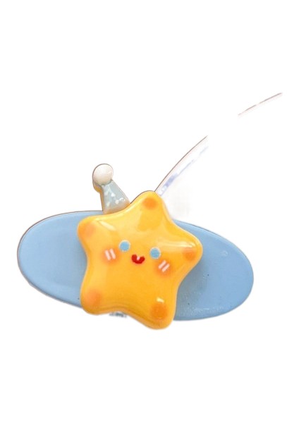 Dopamin Şeker Rengi Yıldız Saç Klipsi (Yurt Dışından)