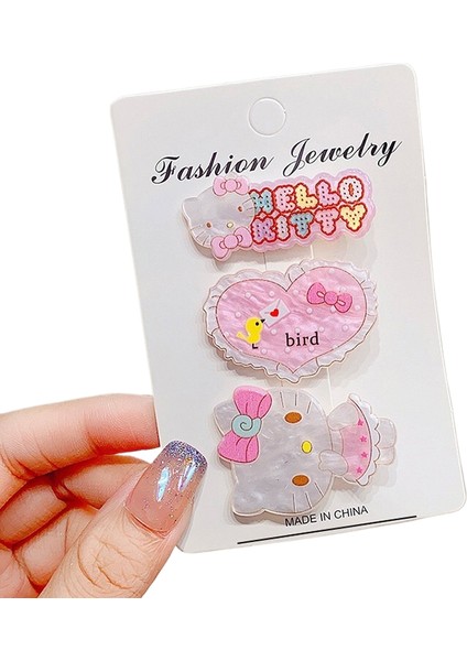 Şeker Rengi Sanrio Klipsli Saç Tokası (Yurt Dışından)