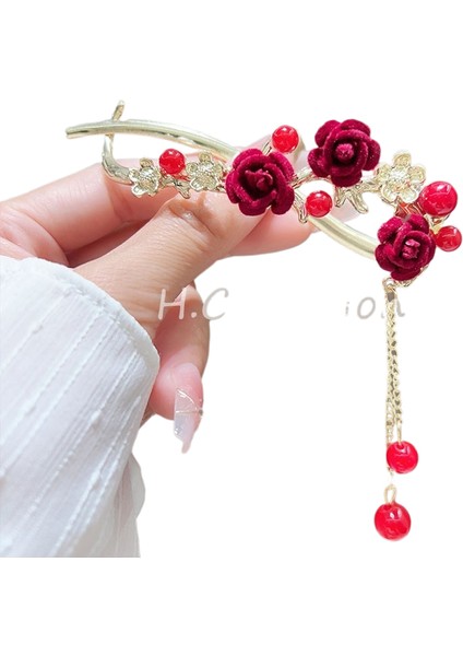 Bükülmüş Klips Başın Arkası Plaka Saç Tek Klips Toka (Yurt Dışından)