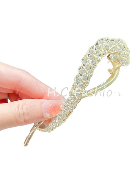 Bükülmüş Klips Başın Arkası Plaka Saç Tek Klips Toka (Yurt Dışından)