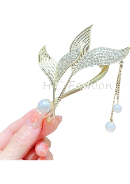 Bükülmüş Klips Başın Arkası Plaka Saç Tek Klips Toka (Yurt Dışından)