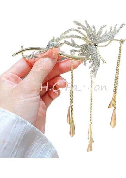 Bükülmüş Klips Başın Arkası Plaka Saç Tek Klips Toka (Yurt Dışından)