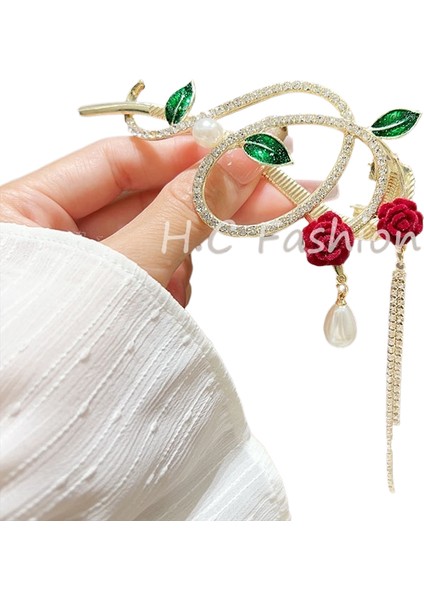 Bükülmüş Klips Başın Arkası Plaka Saç Tek Klips Toka (Yurt Dışından)