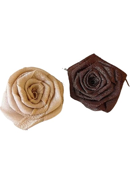 Kumaş Çiçek Klipsi Saç Tokası (Yurt Dışından)