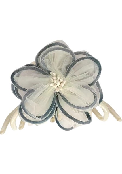 Kumaş Çiçek Klipsi Saç Tokası (Yurt Dışından)