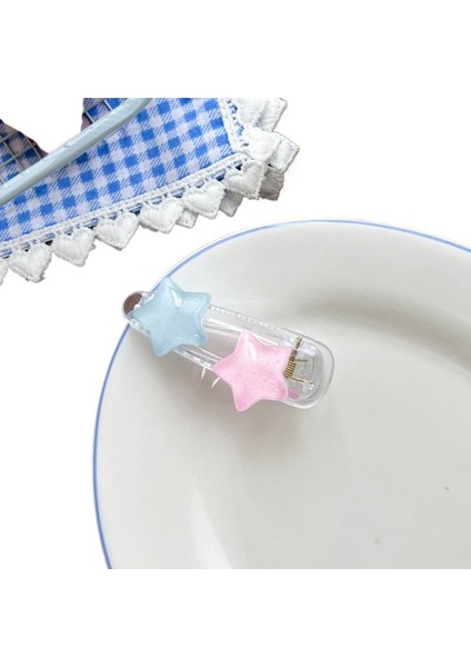 Dopamin Şeker Rengi Yıldız Saç Klipsi (Yurt Dışından)