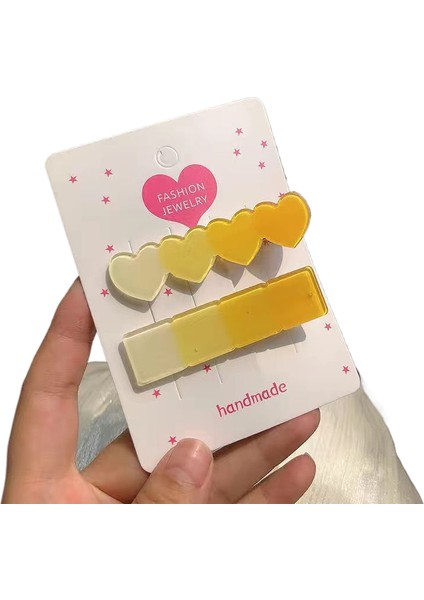 Dopamin Şeker Rengi Yıldız Saç Klipsi (Yurt Dışından)