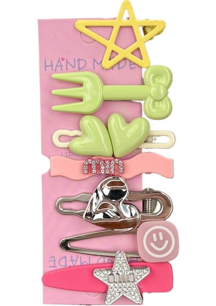 Dopamin Şeker Rengi Yıldız Saç Klipsi (Yurt Dışından)