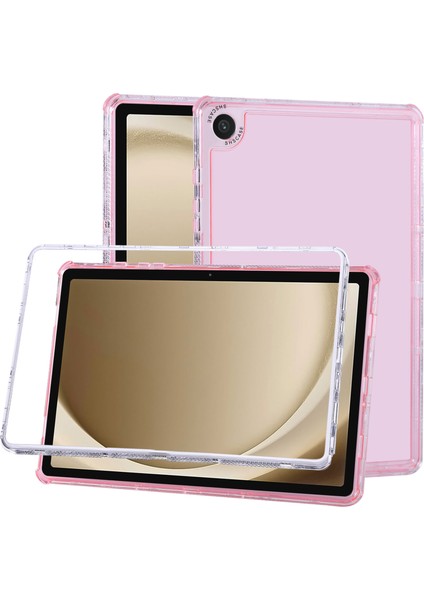 Samsung Galaxy Tab A9+ Şeffaf Kılıf 3'ü 1 Arada Pc + Tpu Darbeye Dayanıklı Tablet Kapağı (Yurt Dışından)