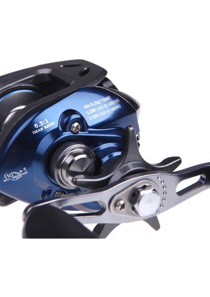 AF103 Yuvarlak Yalıtımlı Tekerlekli Mıknatıslı Balık Tutma Makinesi 6.3:1 Yüksek Hız Mavi (Yurt Dışından) fırsatları