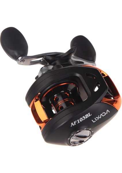 AF103 Yuvarlak Yastıklı Balistik Balık Tutma Makinesi 6.3:1 Yüksek Hızlı Siyah (Yurt Dışından)