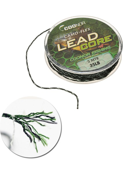 Leadcore Tarakalı Kamufle Balık Tutma Kurşun Çekirdekli Teli Balık Tutma Aleti (Yurt Dışından)