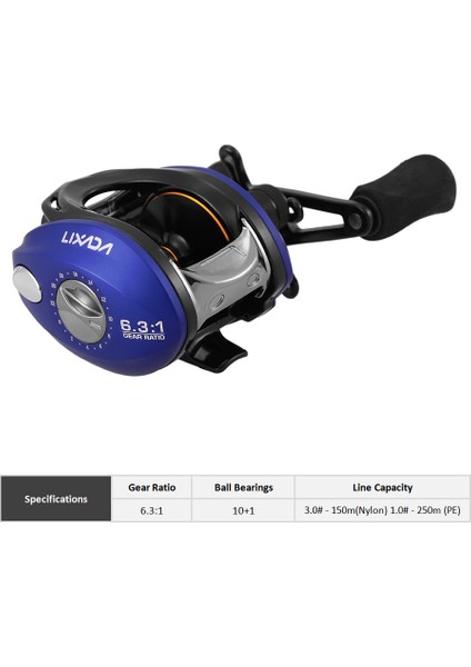 10+1 Yuvarlak Yastıklı Baitcasting Makarası Hafif ve Düzgün (Yurt Dışından) modelleri