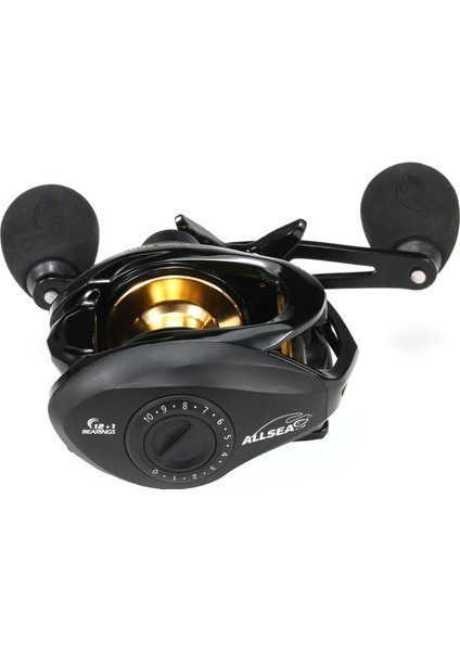 12+1 Yuvarlak Yalıtımlı Balık Tutma Makinası 7.8:1 Vites Oranı Derin ve Sığ Taclar (Yurt Dışından) indirimleri