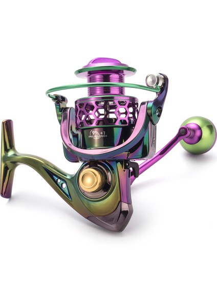 9+1 Bb Döner Balık Tutma Makinesi Sol-Sağ Değiştirilebilir Metal (Yurt Dışından)