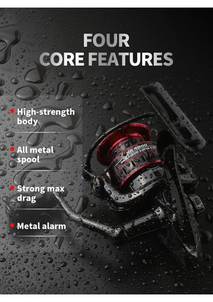 Yeni HK1000 - 7000 Balık Tutma Makinesi 8kg Maksimum Sürükleme Kuvveti 5.2:1 Yüksek Hız (Yurt Dışından) fiyatları