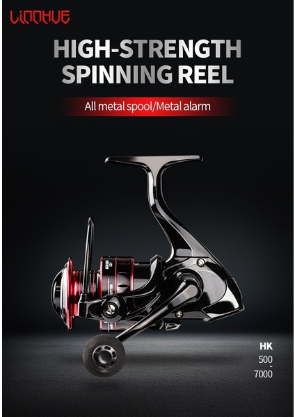 Yeni HK1000 - 7000 Balık Tutma Makinesi 8kg Maksimum Sürükleme Kuvveti 5.2:1 Yüksek Hız (Yurt Dışından) indirimleri