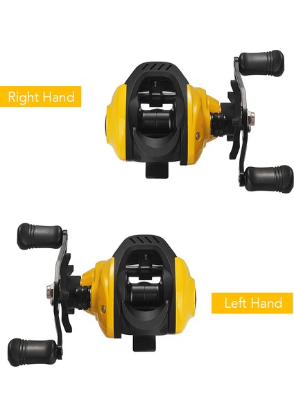 Hafif Yüksek Hızlı Baitcast Balık Tutma Makarası 7.2:1 Dişli Oranı 17+1 Toplu Yastık (Yurt Dışından) fiyatları