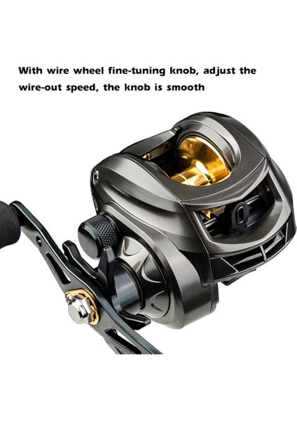 Balık Tutma Makinesi Baitcaster 7.2:1 Yüksek Hızlı, Maksimum 18LB Sürtünme (Yurt Dışından) fırsatları