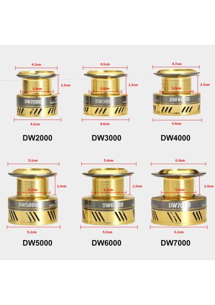 2000 - 7000 Serisi Metal Spool Spinning Reel 8kg Maksimum Sürükleme Ultra Düzgün (Yurt Dışından) modelleri