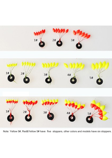 10'lu Balık Tutma Yüzgeci Kordon Durdurucu Şamandıraları (Yurt Dışından) modelleri