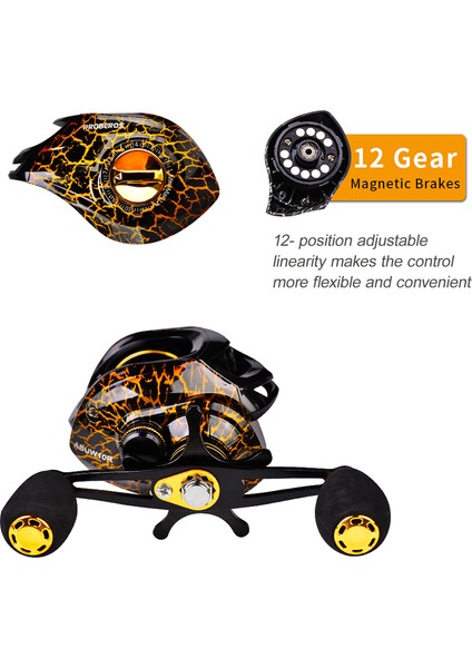 Yüksek Hızlı 7.2:1 Balık Tutma Makinesi 4+1 Bb Yataklı 10KG Maksimum Sürtünme (Yurt Dışından) indirimleri