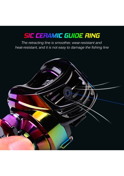 9+1 Bb Yatırımklı Balık Tutma Baitcast Makarası Yüksek Hız 7.2:1 Sol/sağ El (Yurt Dışından) indirimleri