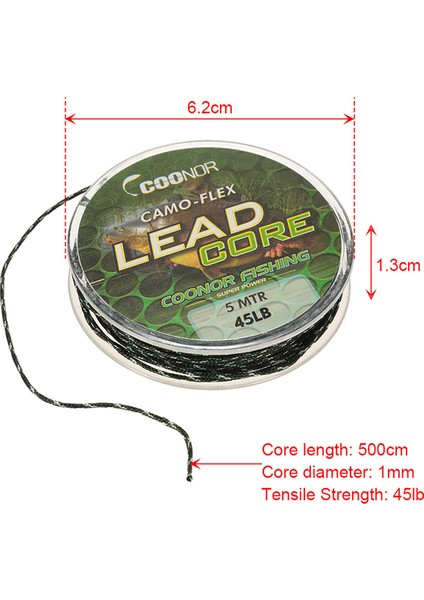 Leadcore Camouflage Balık Tutma Iplikleri, Örtülü Kurşun Çekirdekli (Yurt Dışından) indirimleri