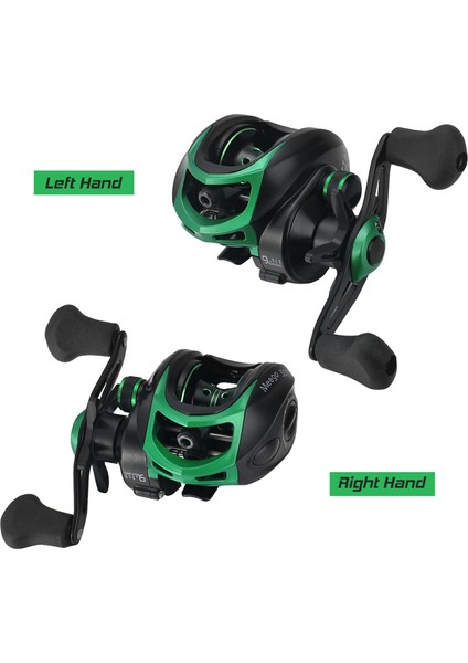 Hafif Yüksek Hızlı Baitcast Balık Tutma Makarası 9.1:1 Dişli Oranı 19+1 Toplu Yastıklar (Yurt Dışından) fiyatları