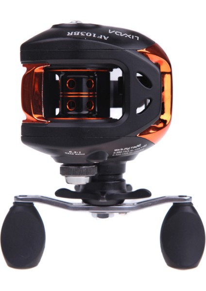 AF103 Yuvarlak Kayıcılu Bait Casting Balık Tutma Makarası 6.3:1 Yüksek Hızlı Siyah (Yurt Dışından)