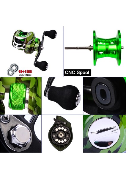 18+1 Bb Bilyalı 7.2:1 Taşınabilir Balık Tutma Mıknatıslı Makara Sol/sağ El (Yurt Dışından) fiyatları