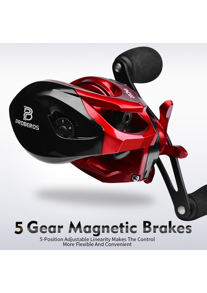 3+1bb Baitcaster Makineleri 7.2:1 Vites Oranı, 8kg Maksimum Sürükleme (Yurt Dışından)