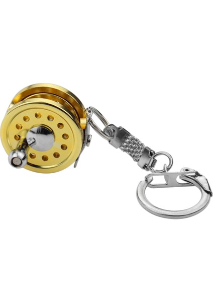 Mini Altın Balık Tutma Teli Anahtarlığı Taşınabilir (Yurt Dışından)
