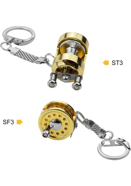 Mini Altın Balık Tutma Teli Anahtarlığı Taşınabilir (Yurt Dışından) modelleri