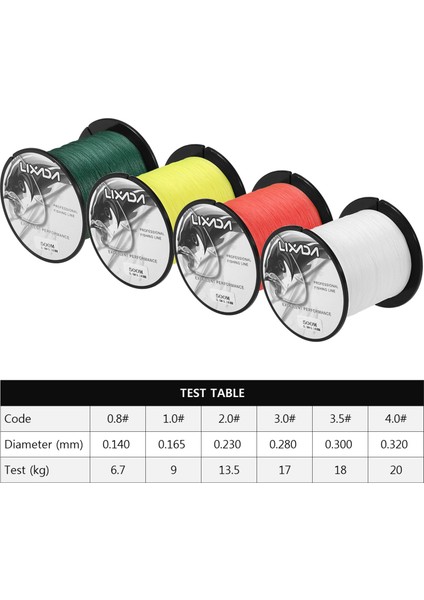 500M 4 Tellili Pe Balık Tutma Teli Tatlısu Tuzlu Su Için (Yurt Dışından) modelleri