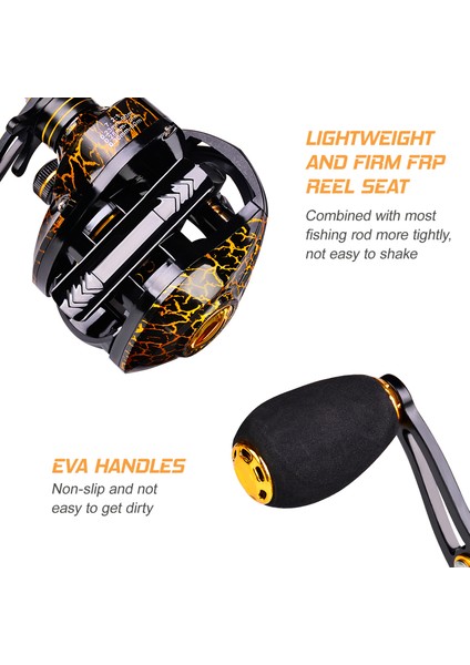 Yüksek Hızlı 7.2:1 Balık Tutma Makarası 4+1 Bb Yanaşmalı Maksimum 10KG Sürükleme Gücü (Yurt Dışından) fiyatları