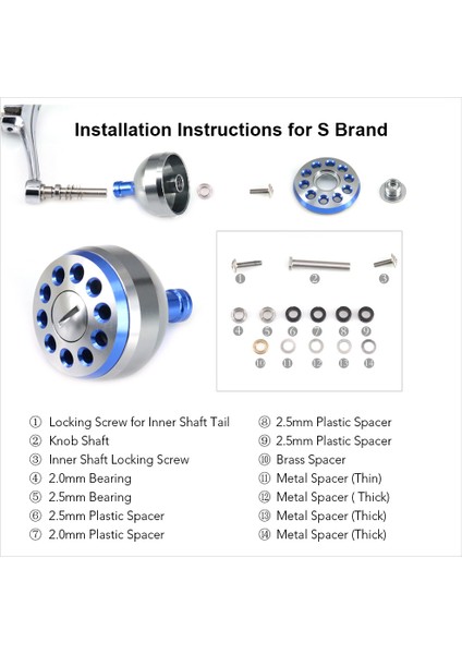 33MM/38MM Tam Metal Balık Tutma Makinesi El Tutacağı Değişim Parçaları (Yurt Dışından) fiyatları