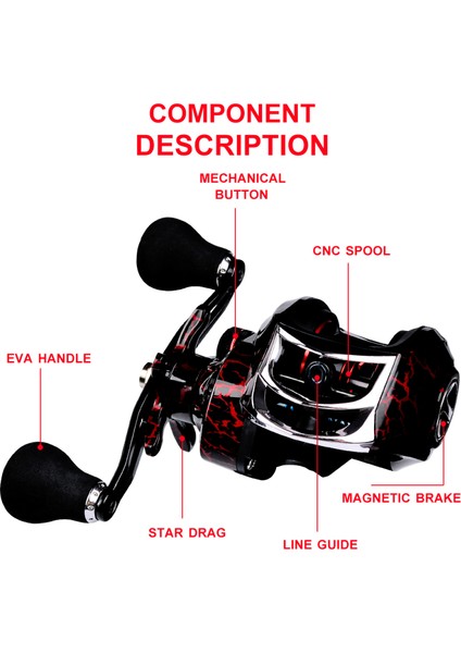 18+1 Bb Yuvarlak Yatağı 7.1:1 Taşınabilir Balık Tutma Makyajlı Makinası Sol/sağ El (Yurt Dışından) modelleri