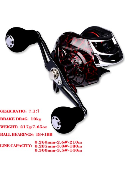 18+1 Bb Yuvarlak Yatağı 7.1:1 Taşınabilir Balık Tutma Makyajlı Makinası Sol/sağ El (Yurt Dışından) fırsatları