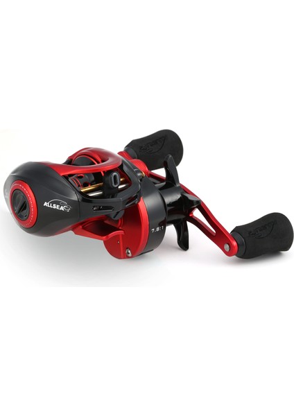 12+1 Top Kaydıraçlı Balık Tutma Makarası 7.8:1 Dişli Oranı Derin ve Sığ Spool'lu (Yurt Dışından)