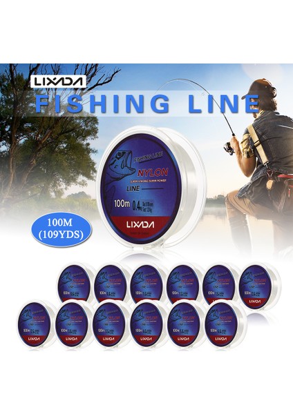 100M Açık Beyaz Balık Tutma Teli Taze ve Tuzlu Su Için Düz Atışlı (Yurt Dışından) fiyatları