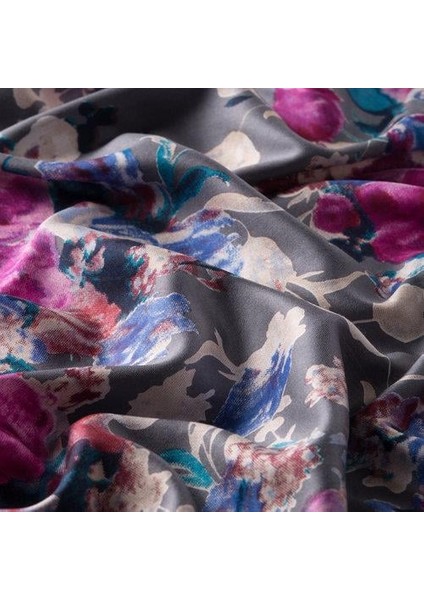 ipekevi Gül Bahçesi Desenli Şal 02394 Gri fiyatları