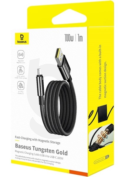 Tungsten Gold Şarj Kablosu 100W 1m USB Type-C