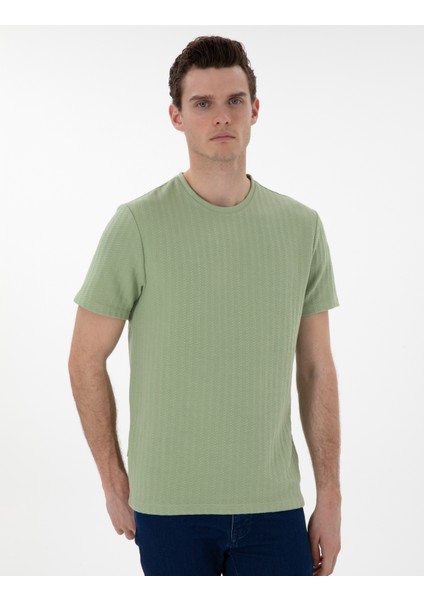 Erkek Açık Haki Regular Fit Tişört 50302581-VR183 modelleri