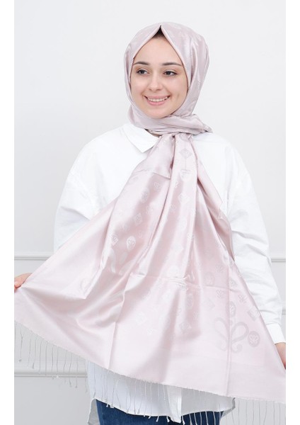 Ipekevi Monogram Desenli Şal 5217 Ortanca Pembesi fiyatları
