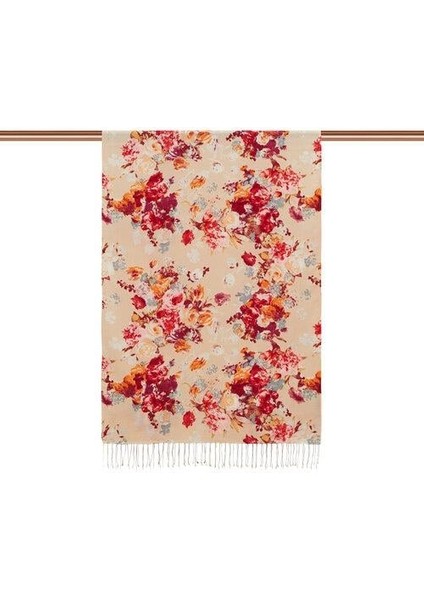 ipekevi Gül Bahçesi Desenli Şal 02394 Fildişi fiyatları