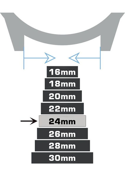 24 mm Açık Kahverengi Taba Deri Saat Kordonu Kayış
