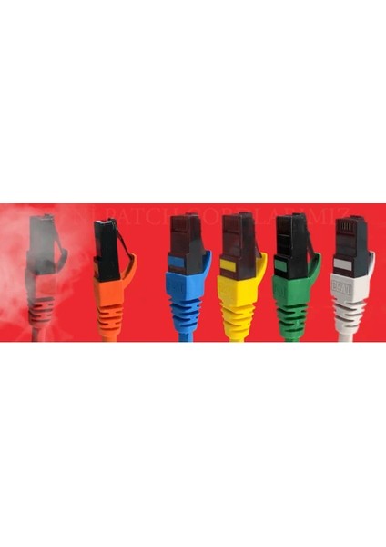 EPC-250C6ULHY-0,50 50CM Utp Cat6 Patch Cord Lsoh Sarı 4X2X24 24 Awg