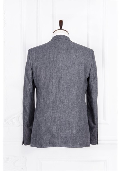Erkek Slim Fit Sivri Yaka Açık Gri Yelekli Takım Elbise indirimleri
