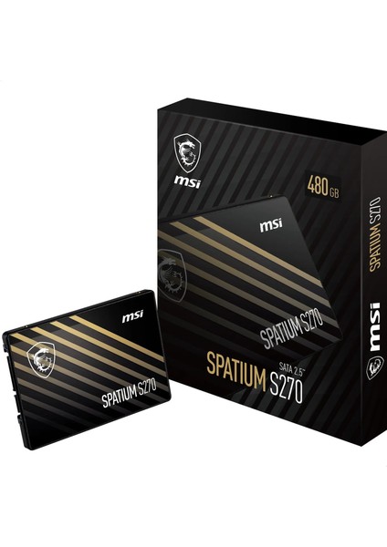 Msı SSD Spatıum S270 Sata 2.5" 480GB R:500 W:450